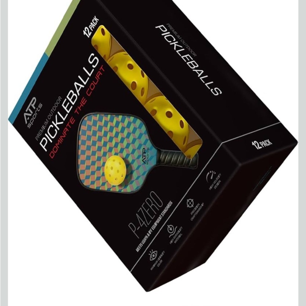 NWT Pickleballs Set - Yellow and Multicolor 12 Pack
